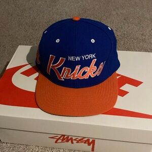 New York Knicks Blue and Orange Cap